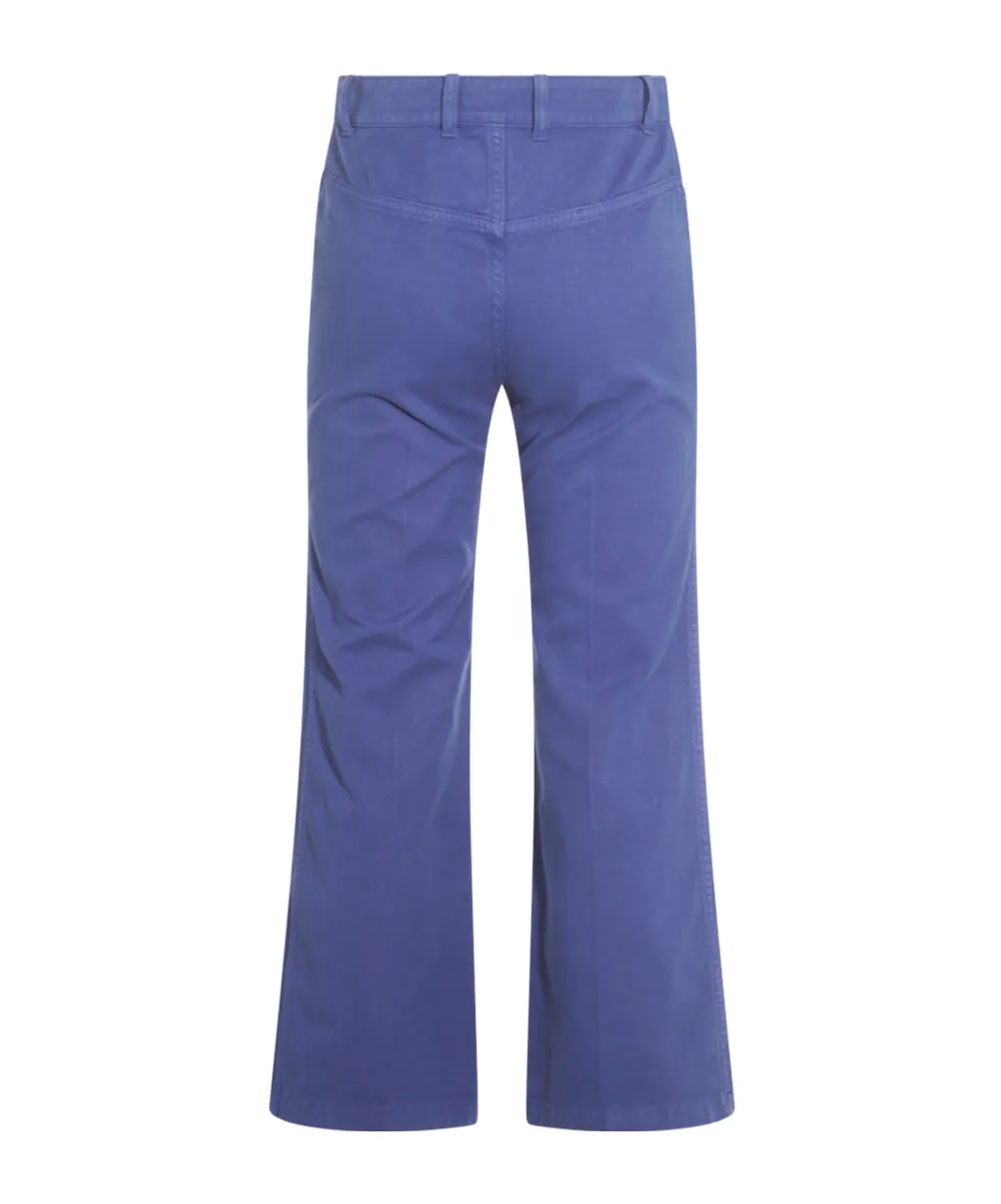 Flared Cropped Trousers