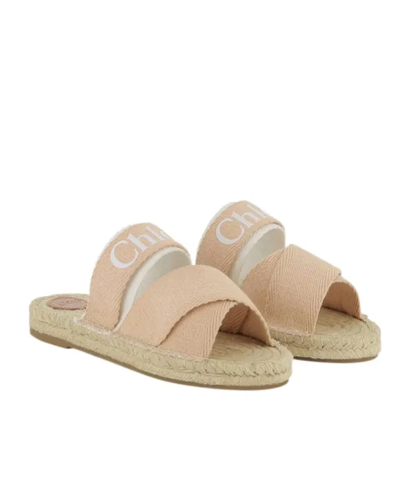 Logo-Printed Crossover Strapped Slides