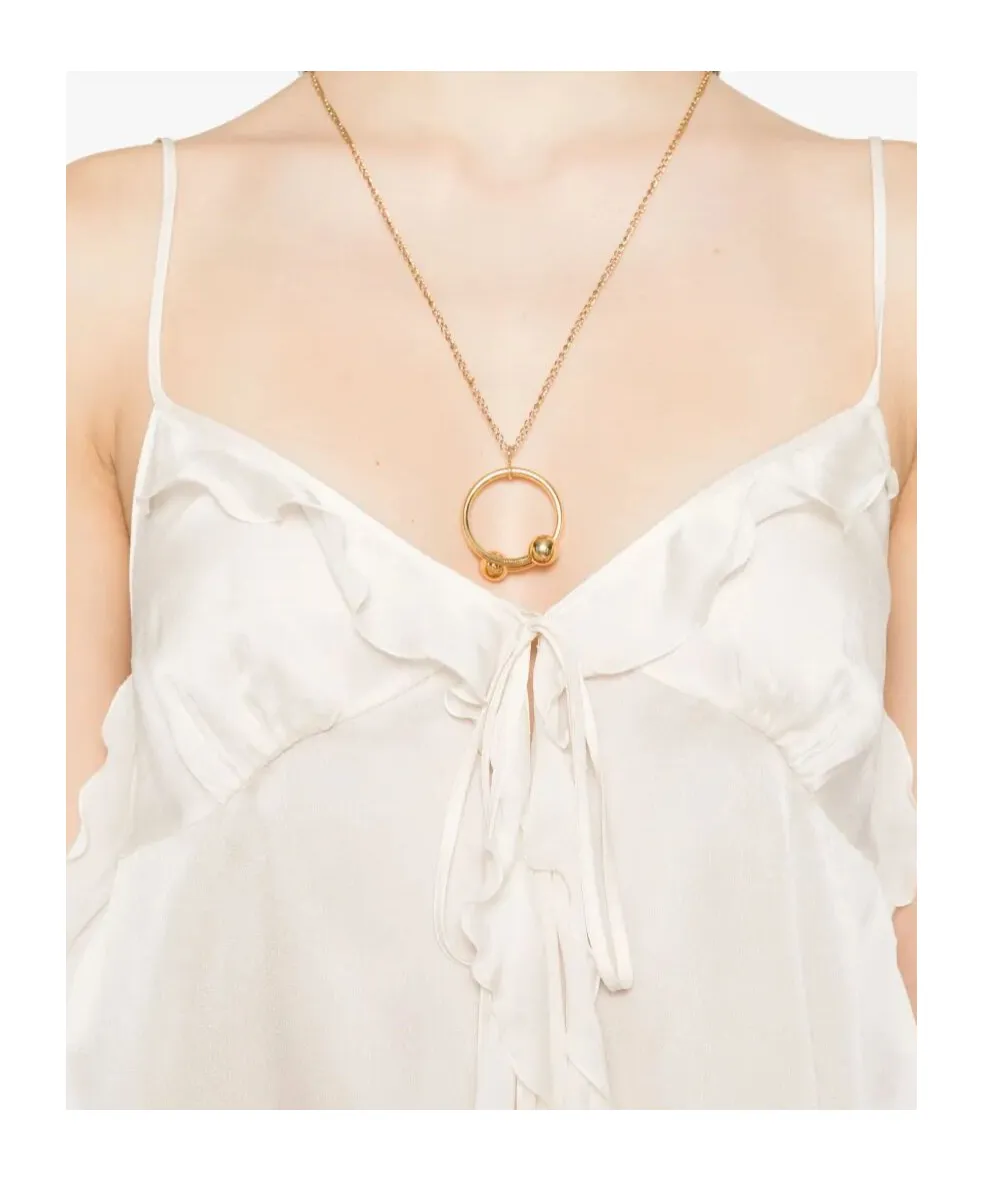 Ruffled Spaghetti Strap Top