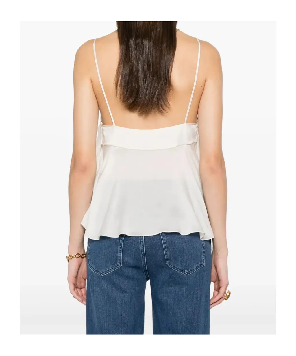 Ruffled Spaghetti Strap Top