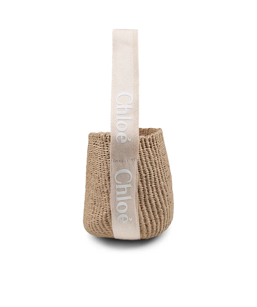 Logo Embellished Bucket Bag