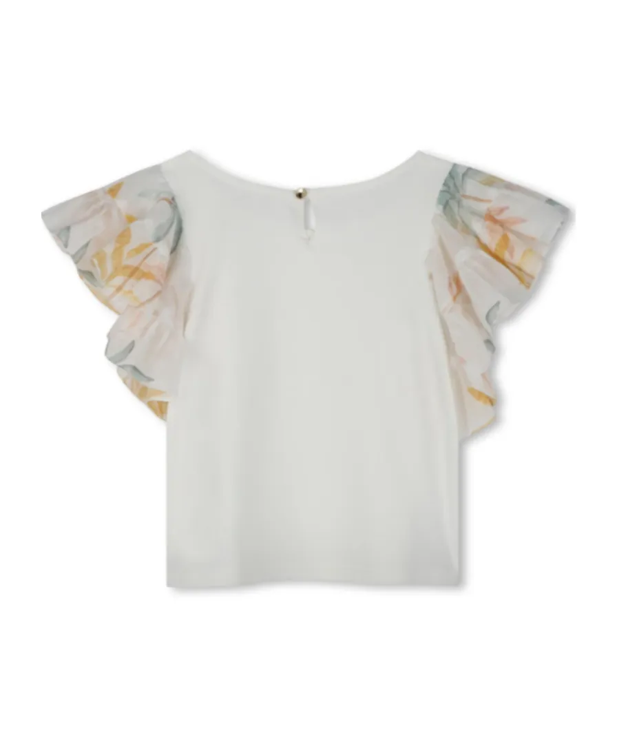Blouse With Ruffle Sleeves