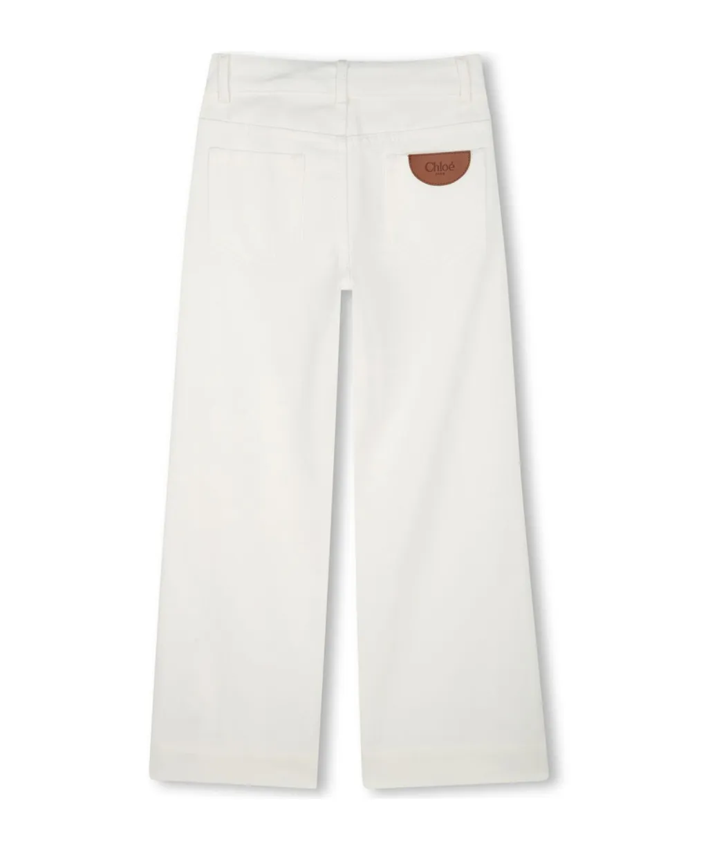Scalloped Hem Jeans