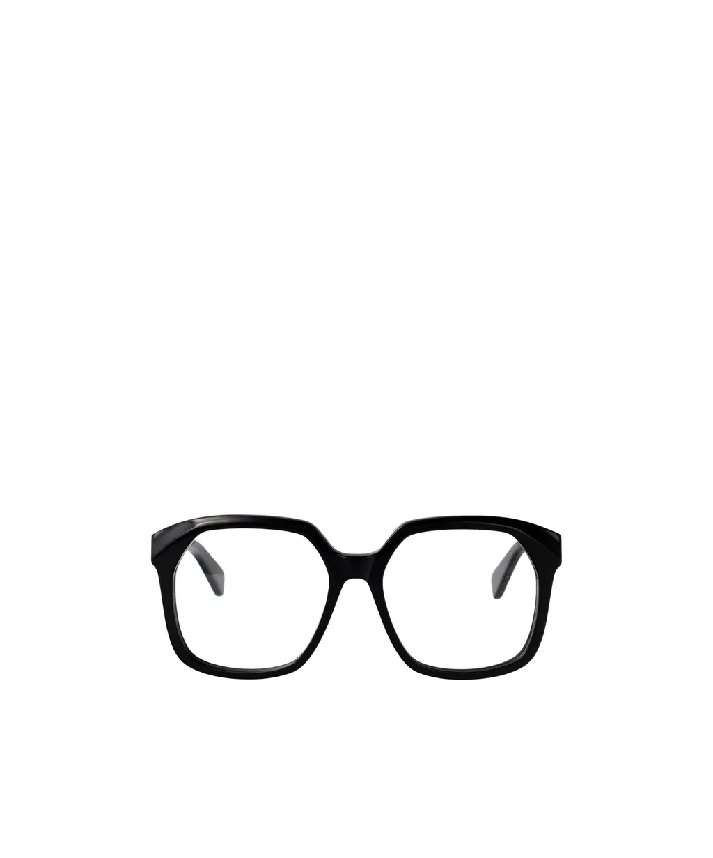 Square-Frame Logo-Engraved Glasses