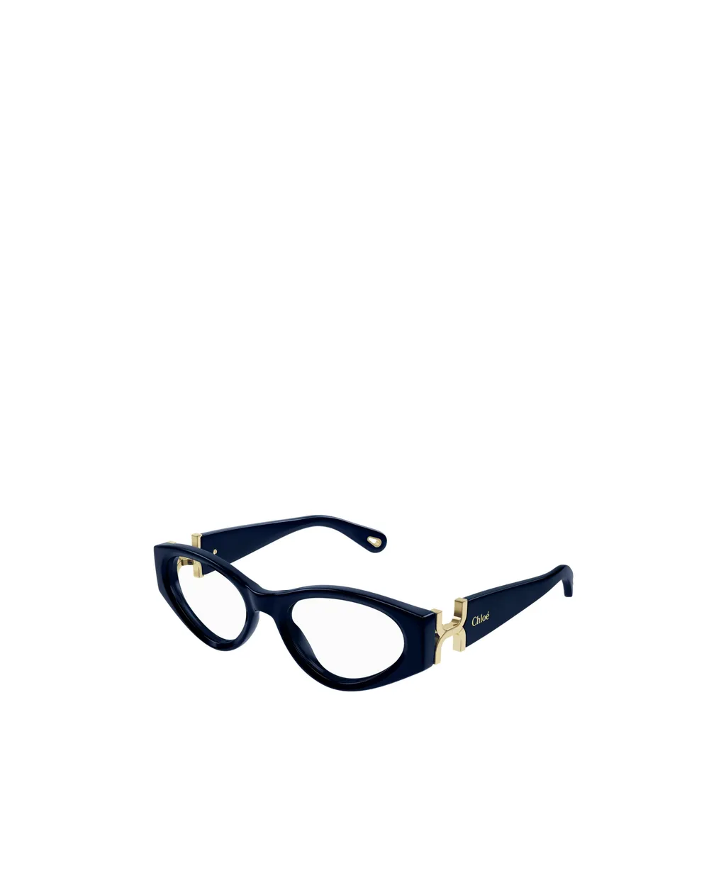 Cat-Eye Frame Logo-Engraved Glasses