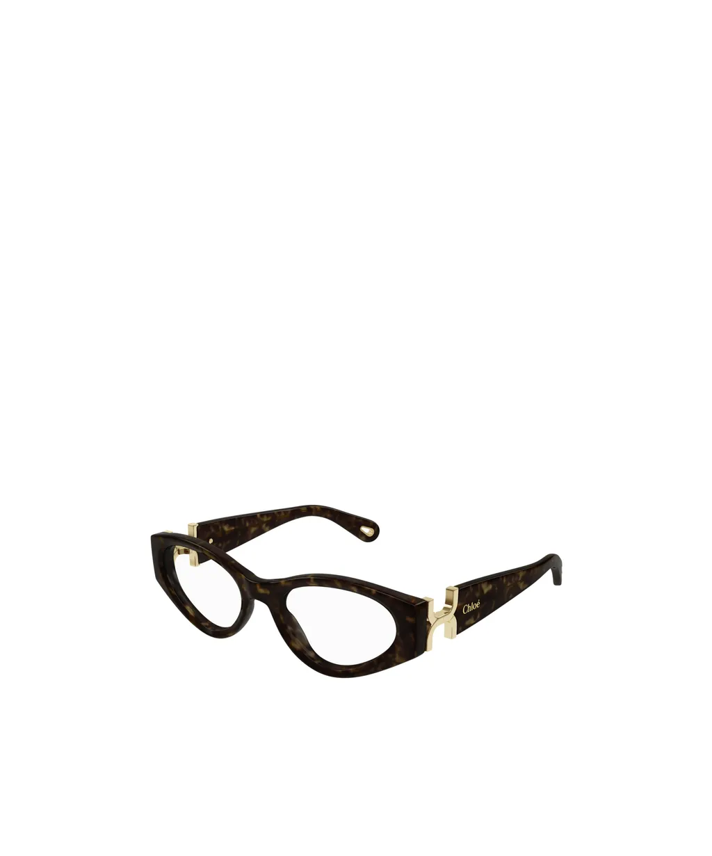 Cat-Eye Frame Logo-Engraved Glasses