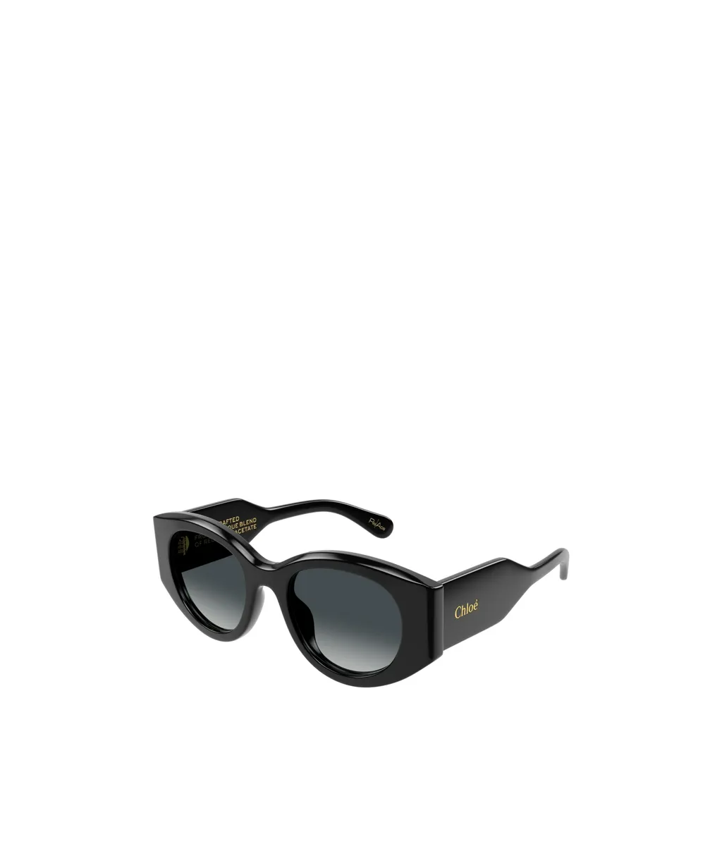 Oval-Frame Sunglasses