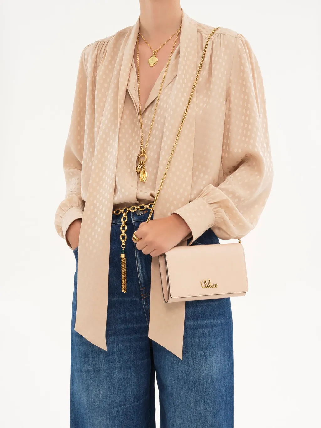 Ironic Flap Chain Crossbody Bag