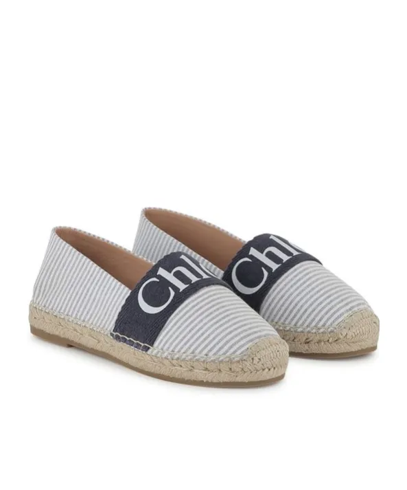 Logo Printed Slip-On Espadrilles