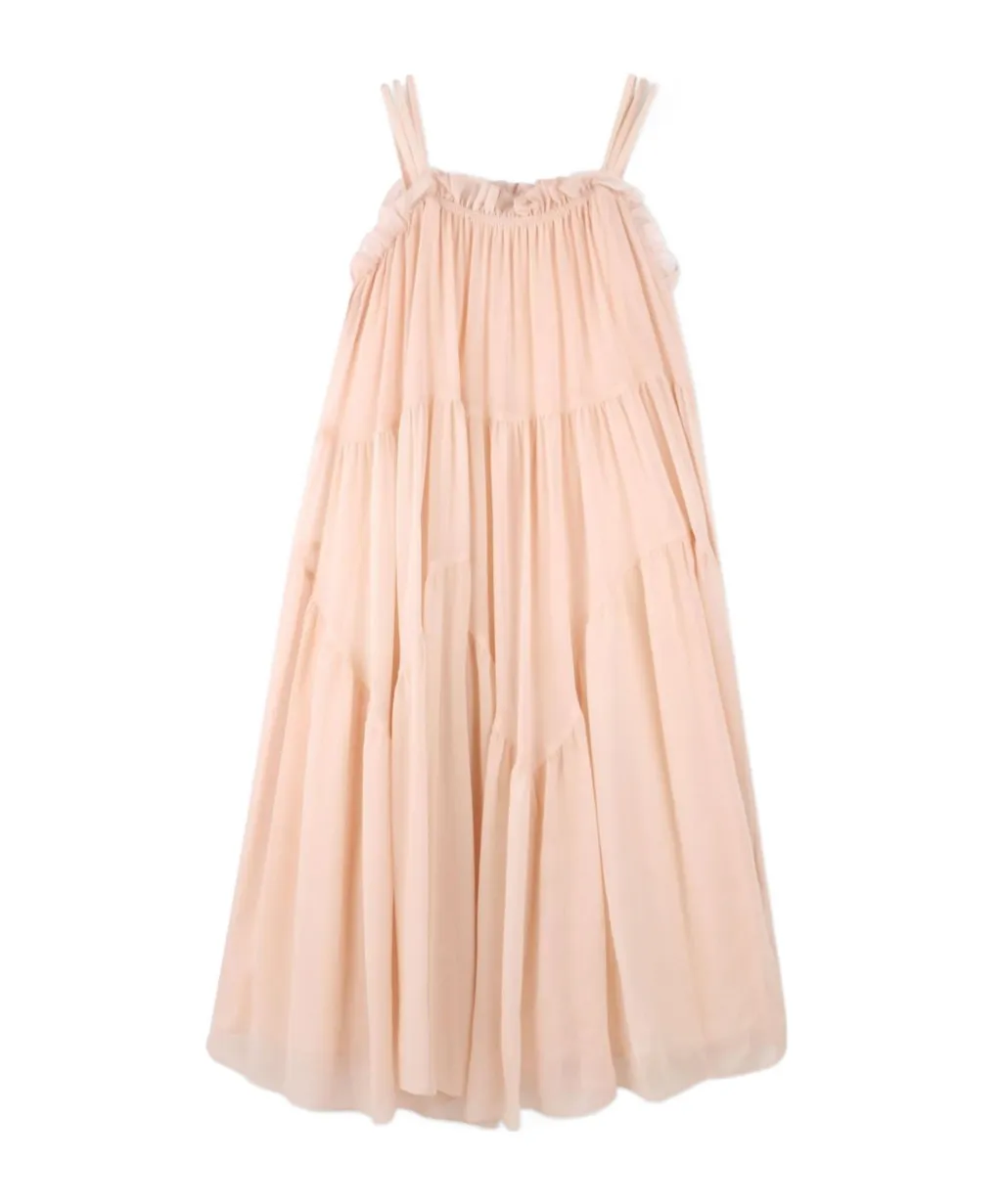 Ruffled Trim Dress