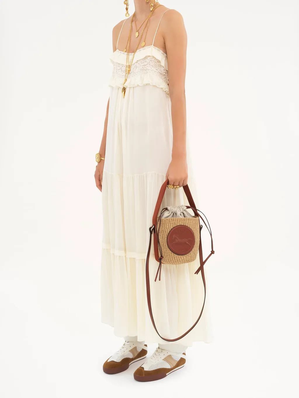 Small Horse Medal Basket Bag