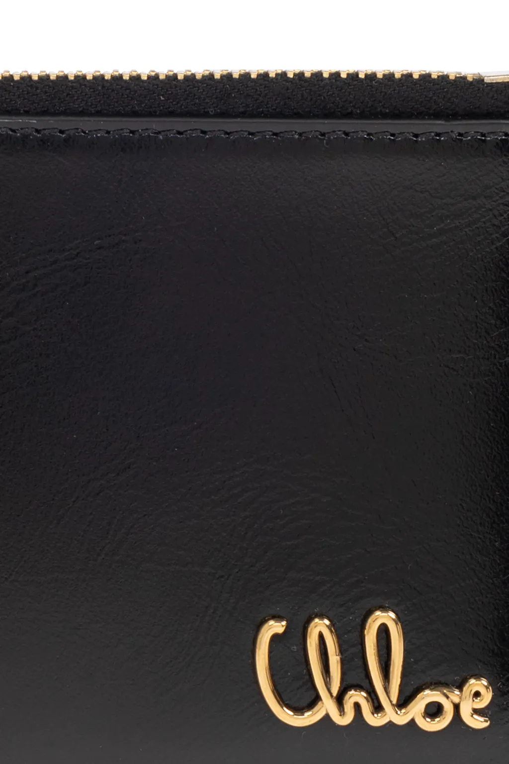 Logo Plaque Zipped Small Card Holder