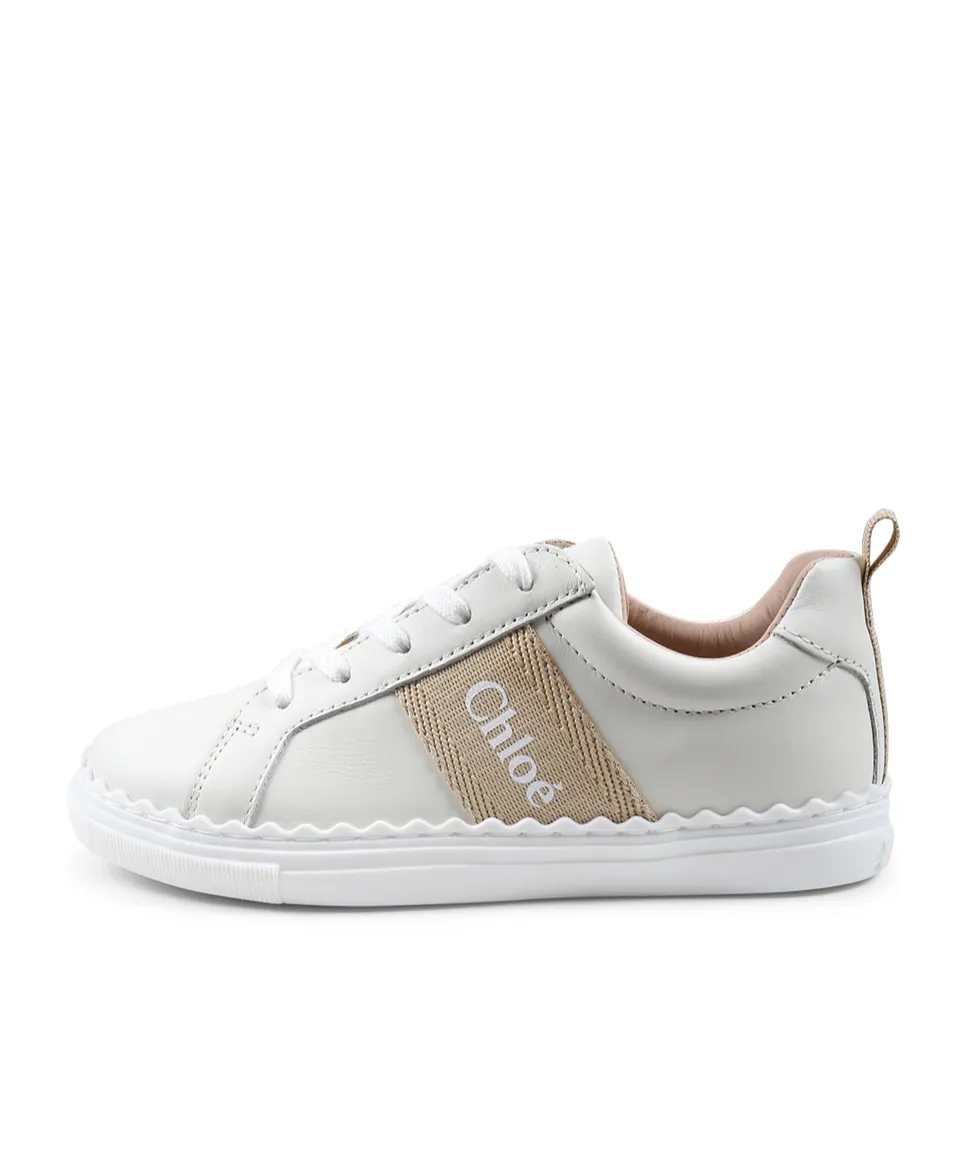 Logo Printed Round Toe Sneakers