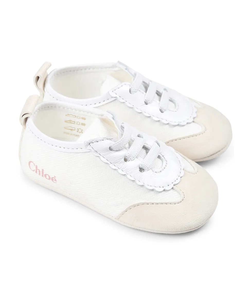 Logo Printed Lace-Up Sneakers