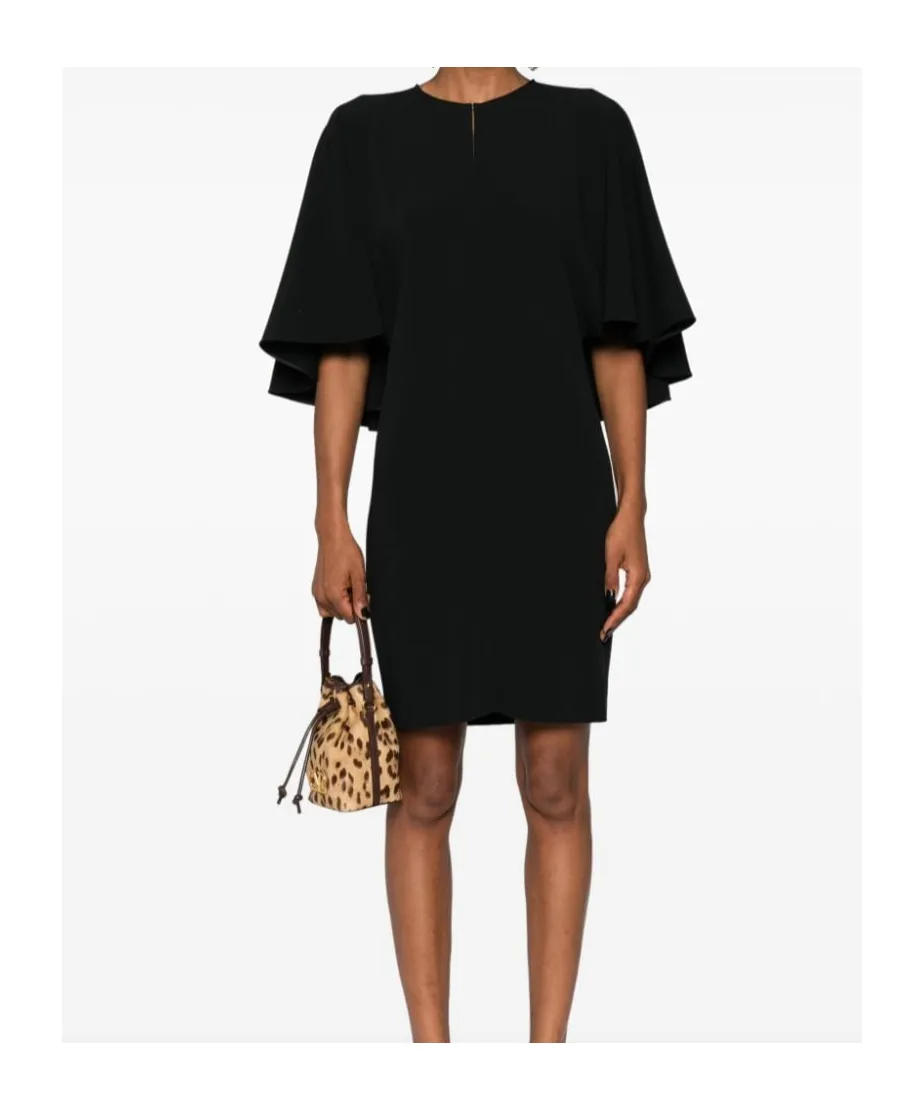 Round Collar Short Sleeve Dress