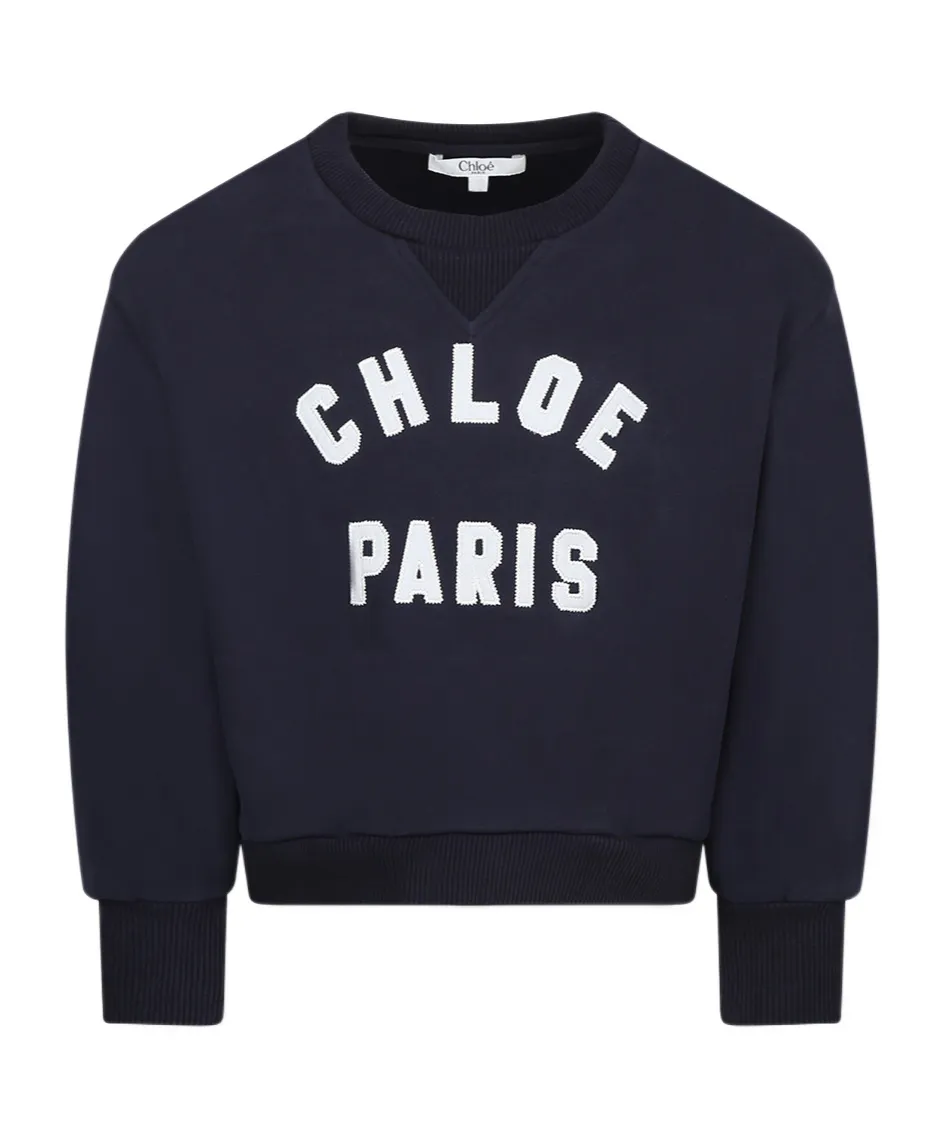 Logo Embroidered Jersey Sweatshirt