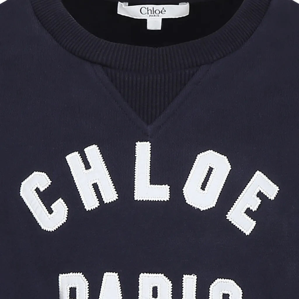 Logo Embroidered Jersey Sweatshirt