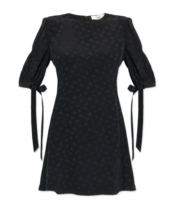 Floral Pattern Mini Dress
