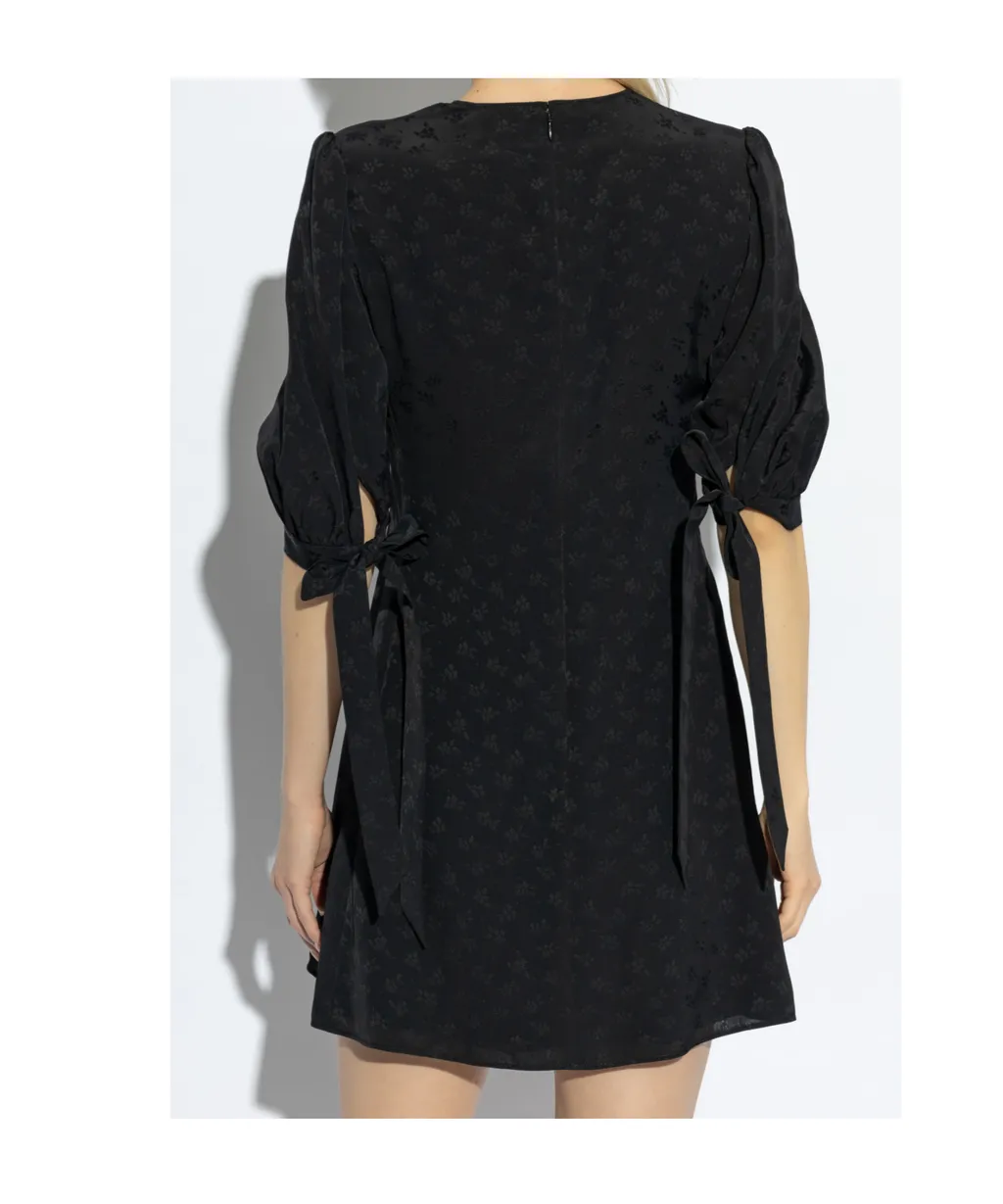 Floral Pattern Mini Dress