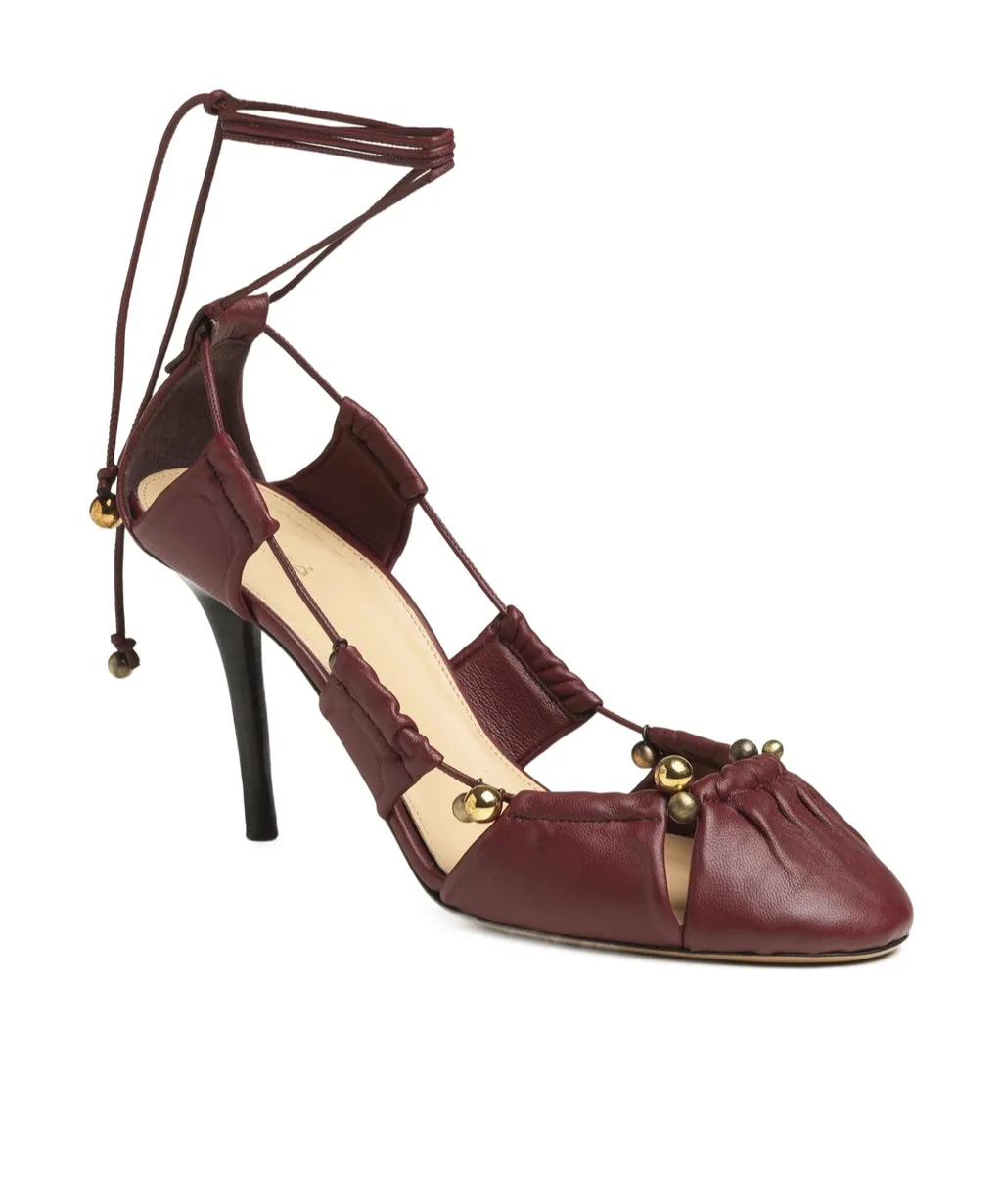 Luna Knotted Strap Pumps