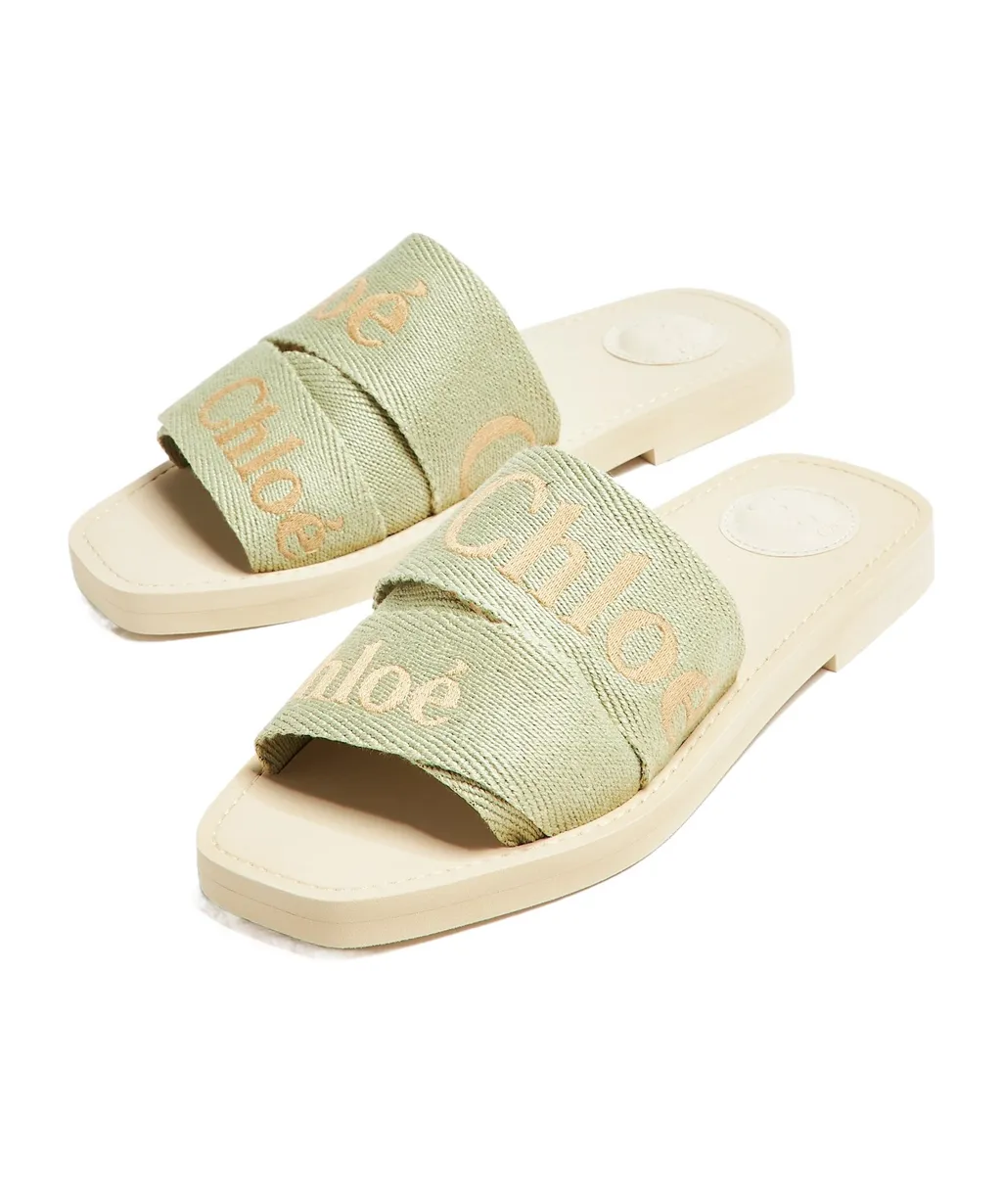 Square Toe Flat Slippers