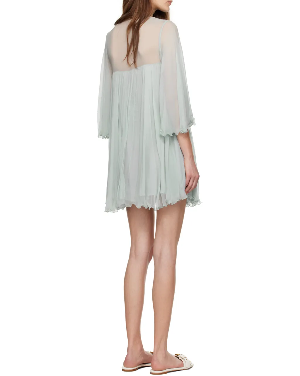 Pleated Mini Dress