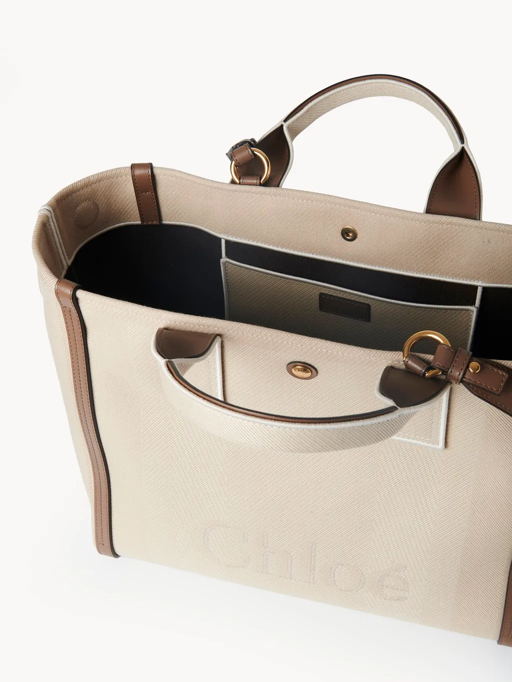 Carry Logo Detailed Large Tote Bag