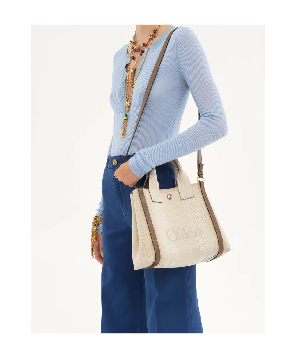 Carry Logo Detailed Small Tote Bag