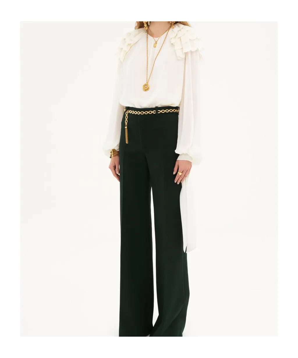 Gathered Ruffled Top