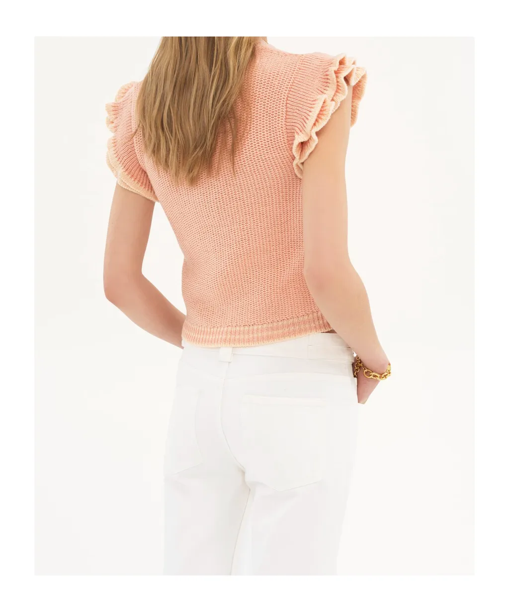 Short-Sleeved Knit Top