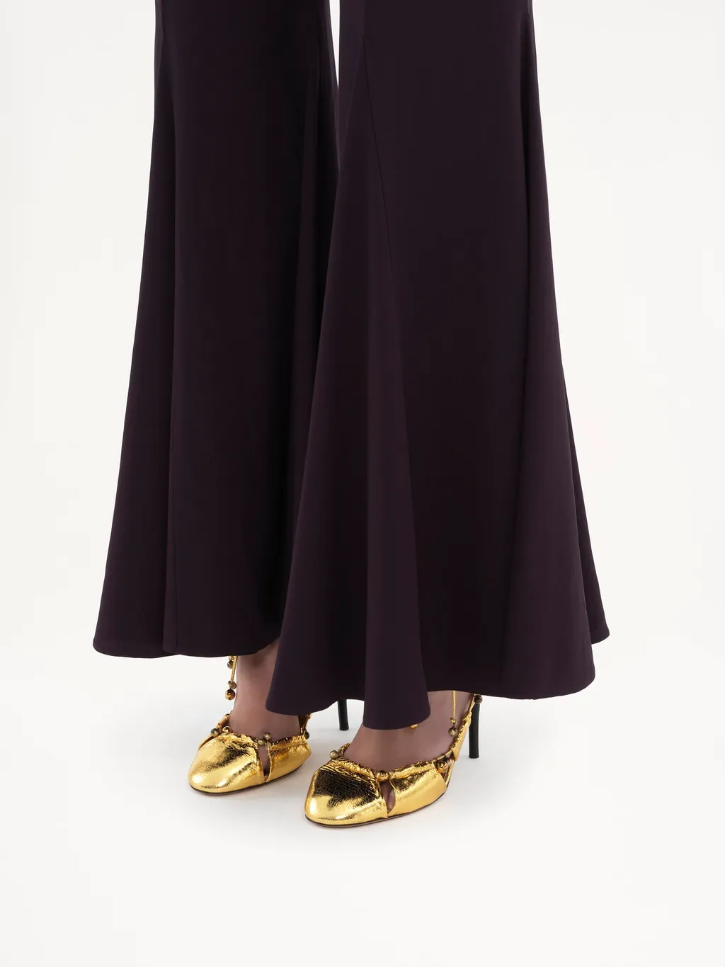 Flared Leg Trousers