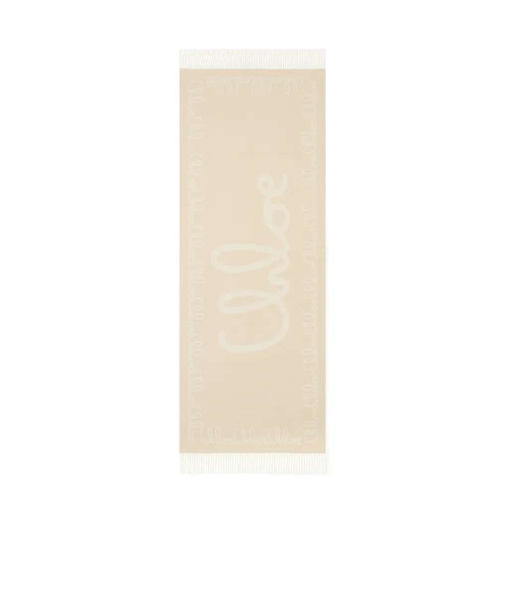 The Chloé Iconic Jacquard Fringed Scarf