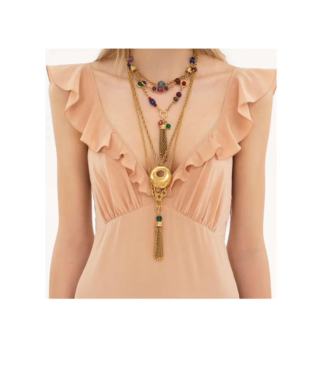 Crepe De Chine Maxi Dress
