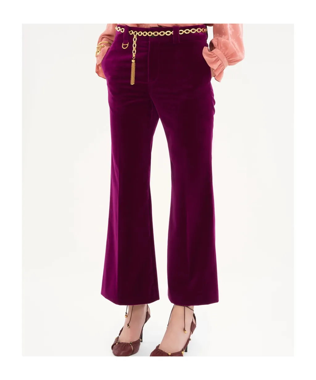 Cropped Bootcut Pants
