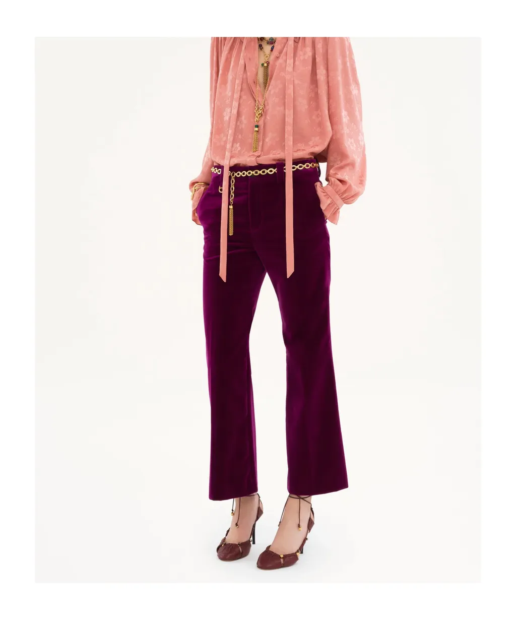 Cropped Bootcut Pants