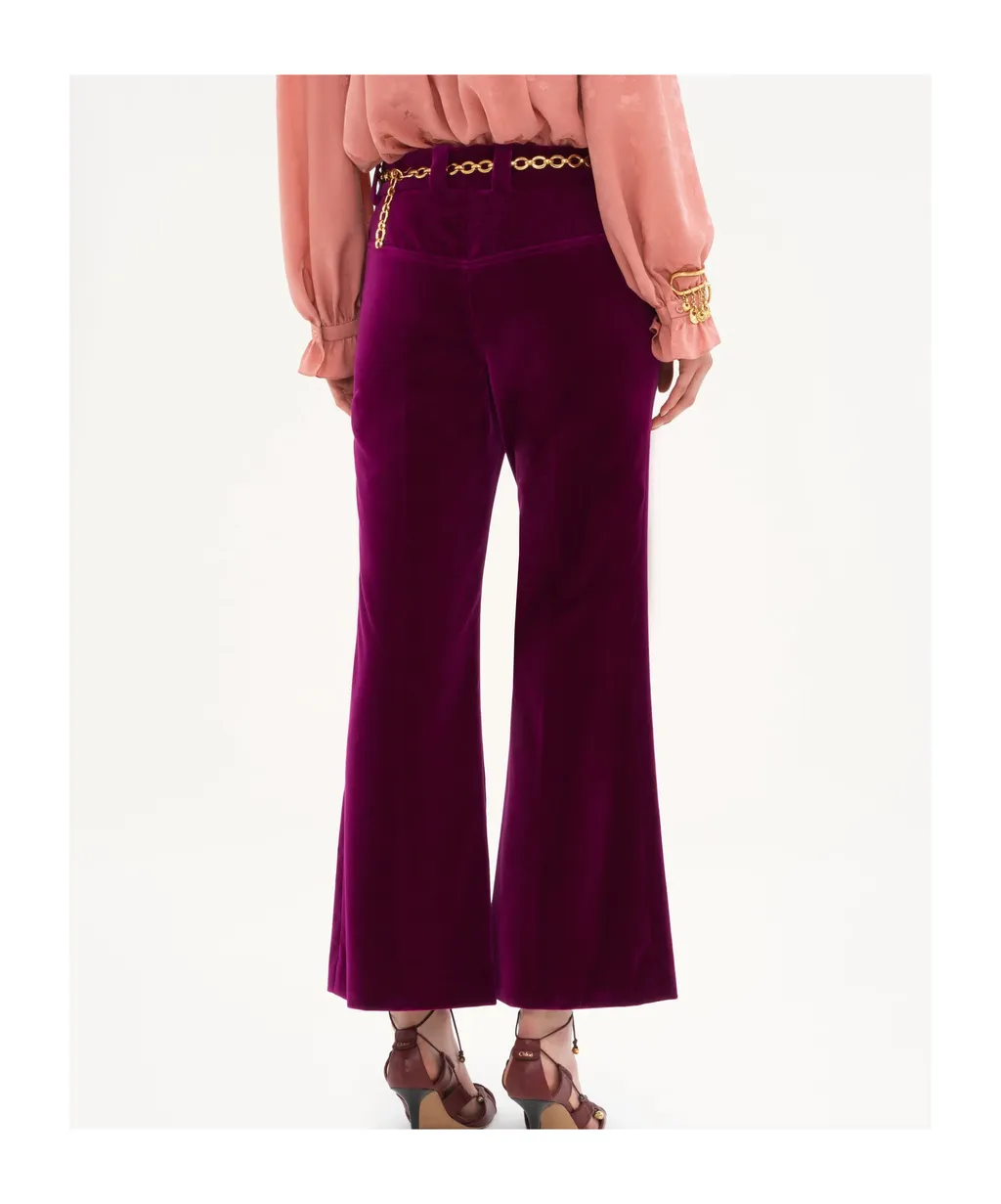Cropped Bootcut Pants