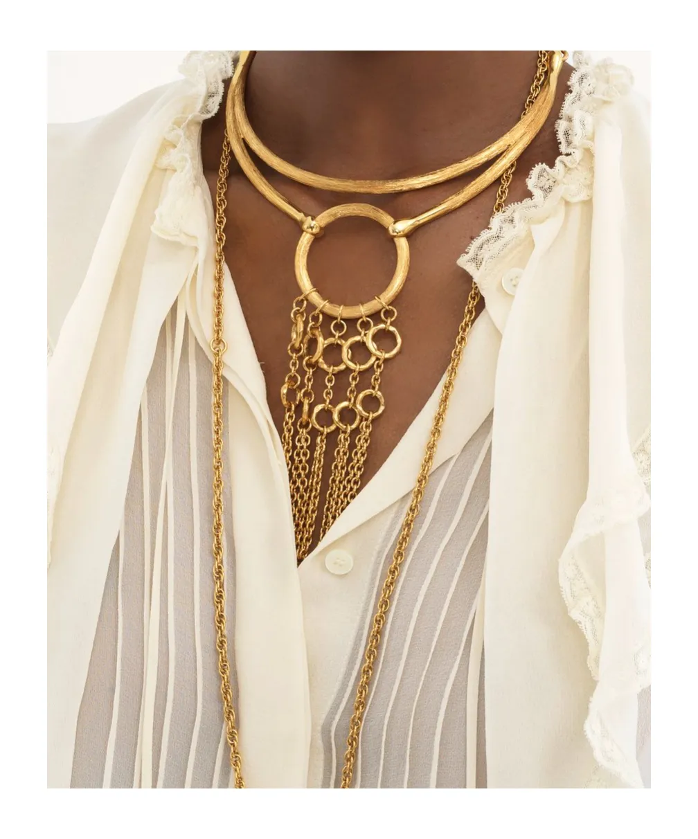 Ruffled Silk Blouse