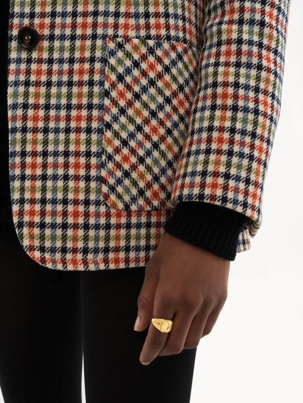 Single-Breasted Tailored Jacket