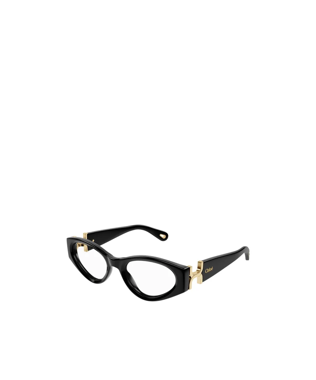 Cat-Eye Frame Logo-Engraved Glasses