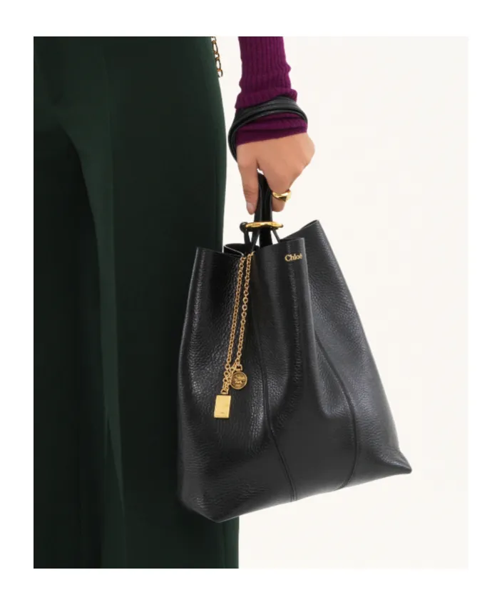 Spin Charm Detailed Tote Bag