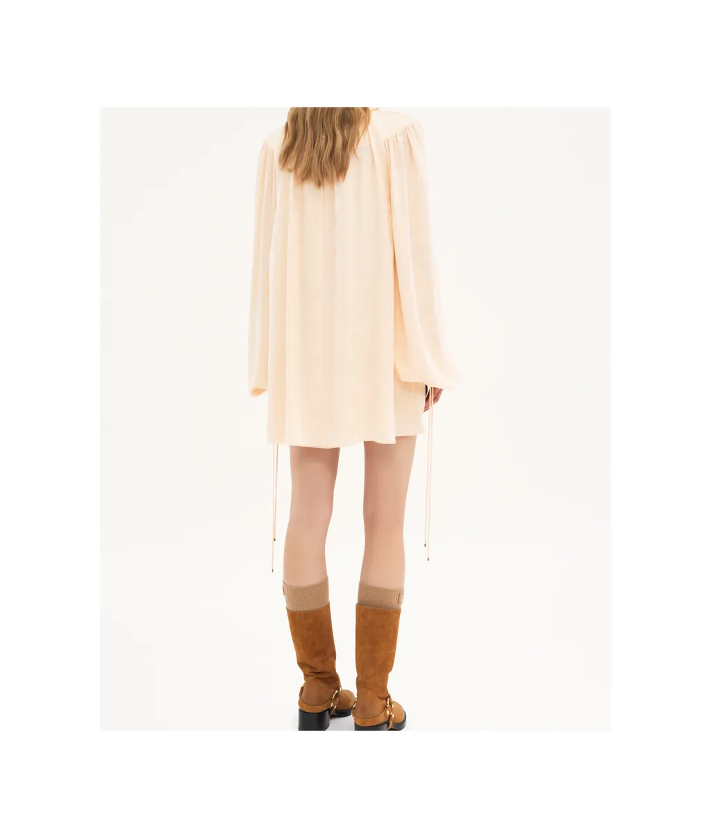 Jacquard Silk Mini Dress
