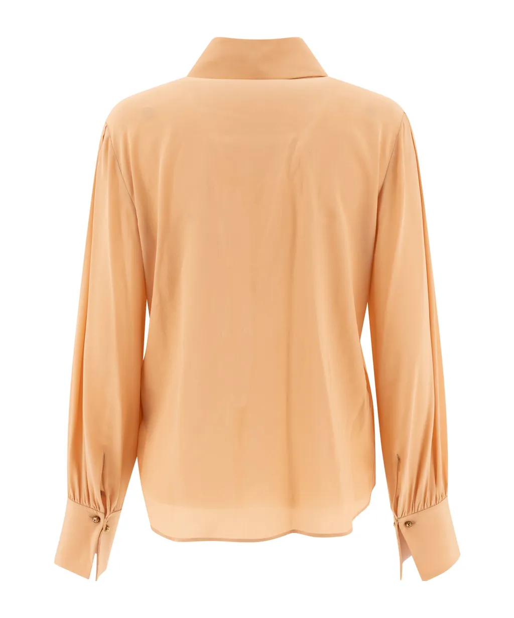 Long-Sleeve Georgette Shirt