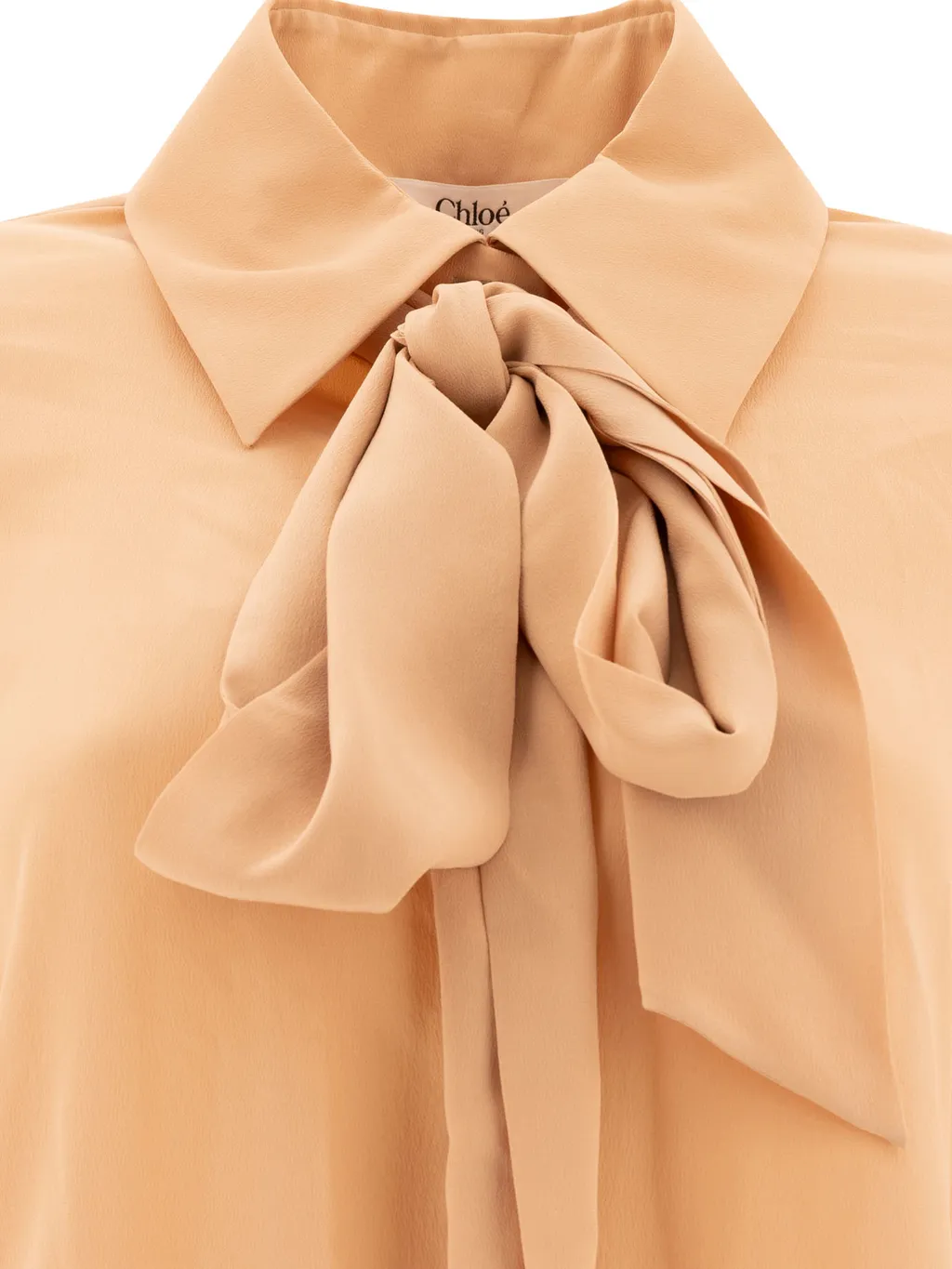Long-Sleeve Georgette Shirt