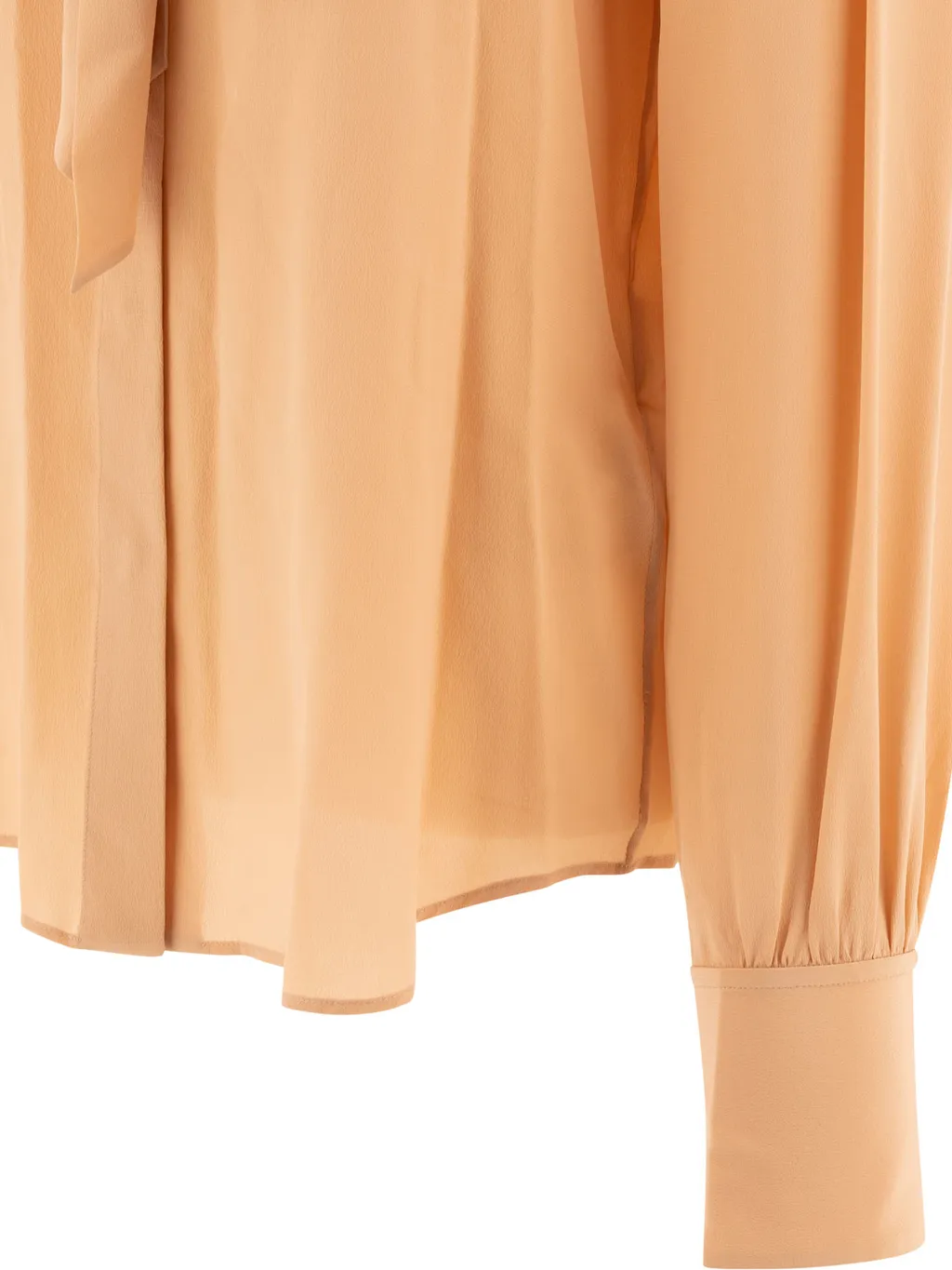 Long-Sleeve Georgette Shirt