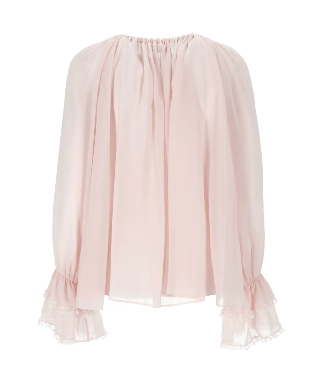 Drawstring Long-Sleeved Shirt