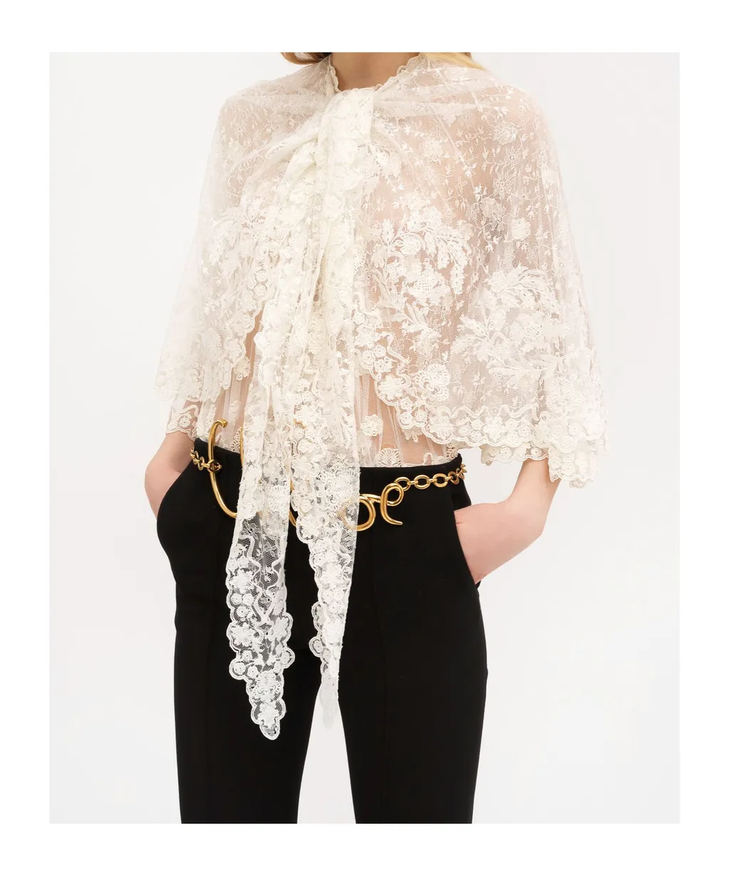 Front Lace Cape Top