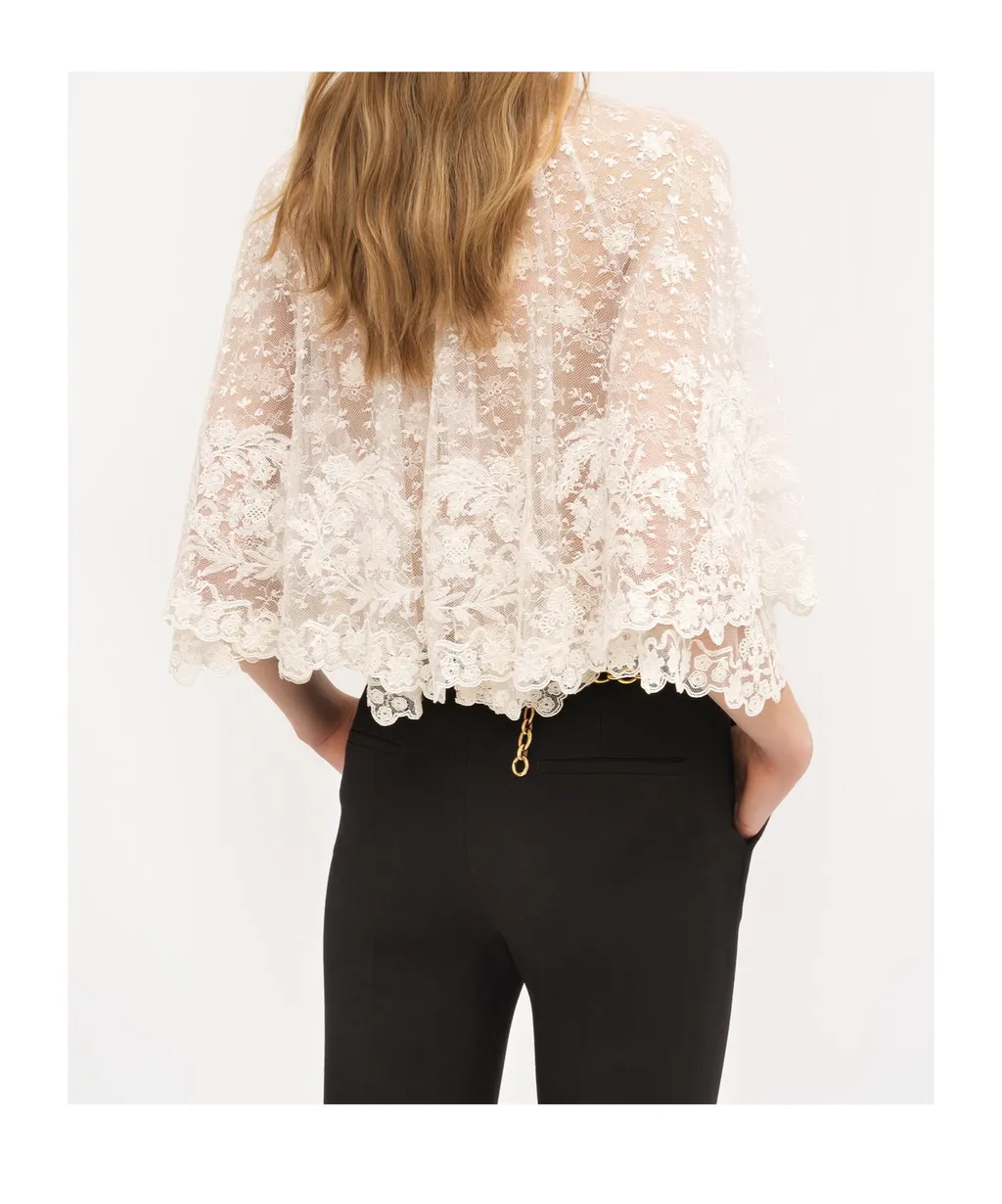 Front Lace Cape Top