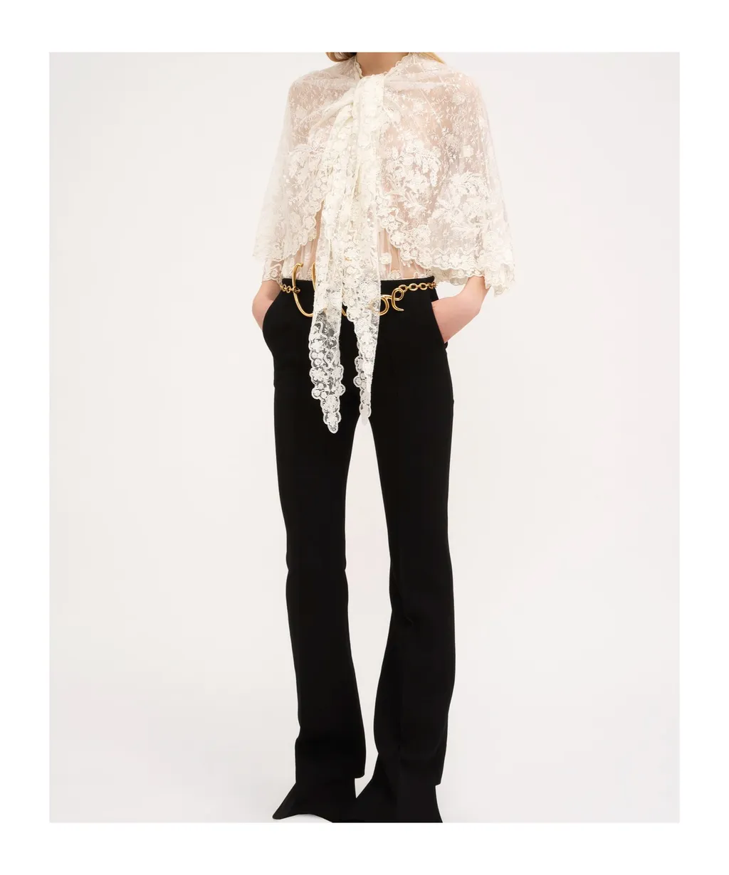 Front Lace Cape Top