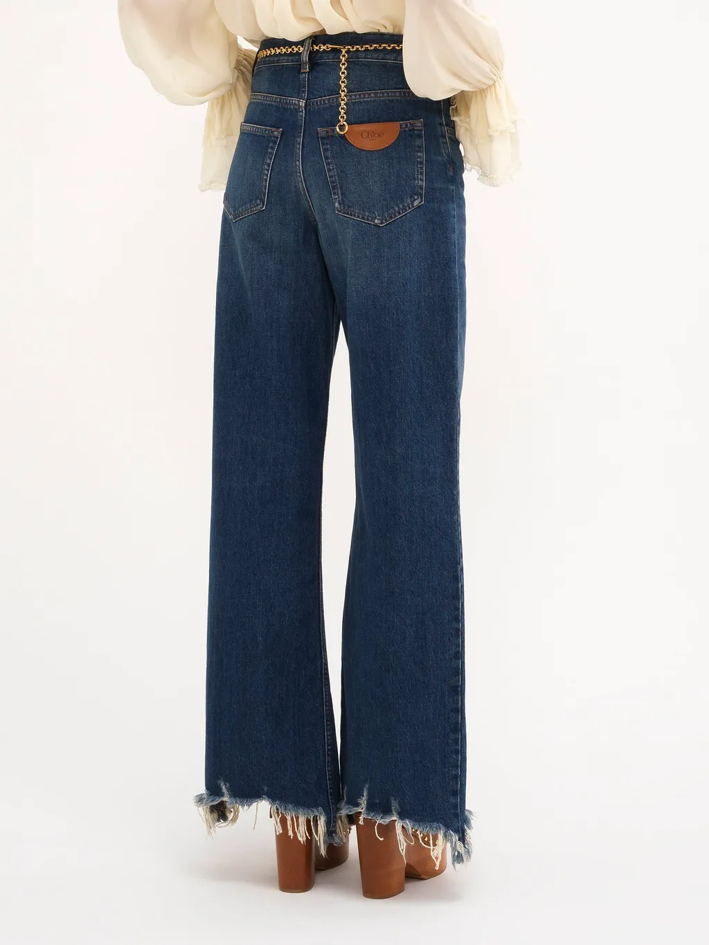 Logo Patch Wide-Leg Jeans