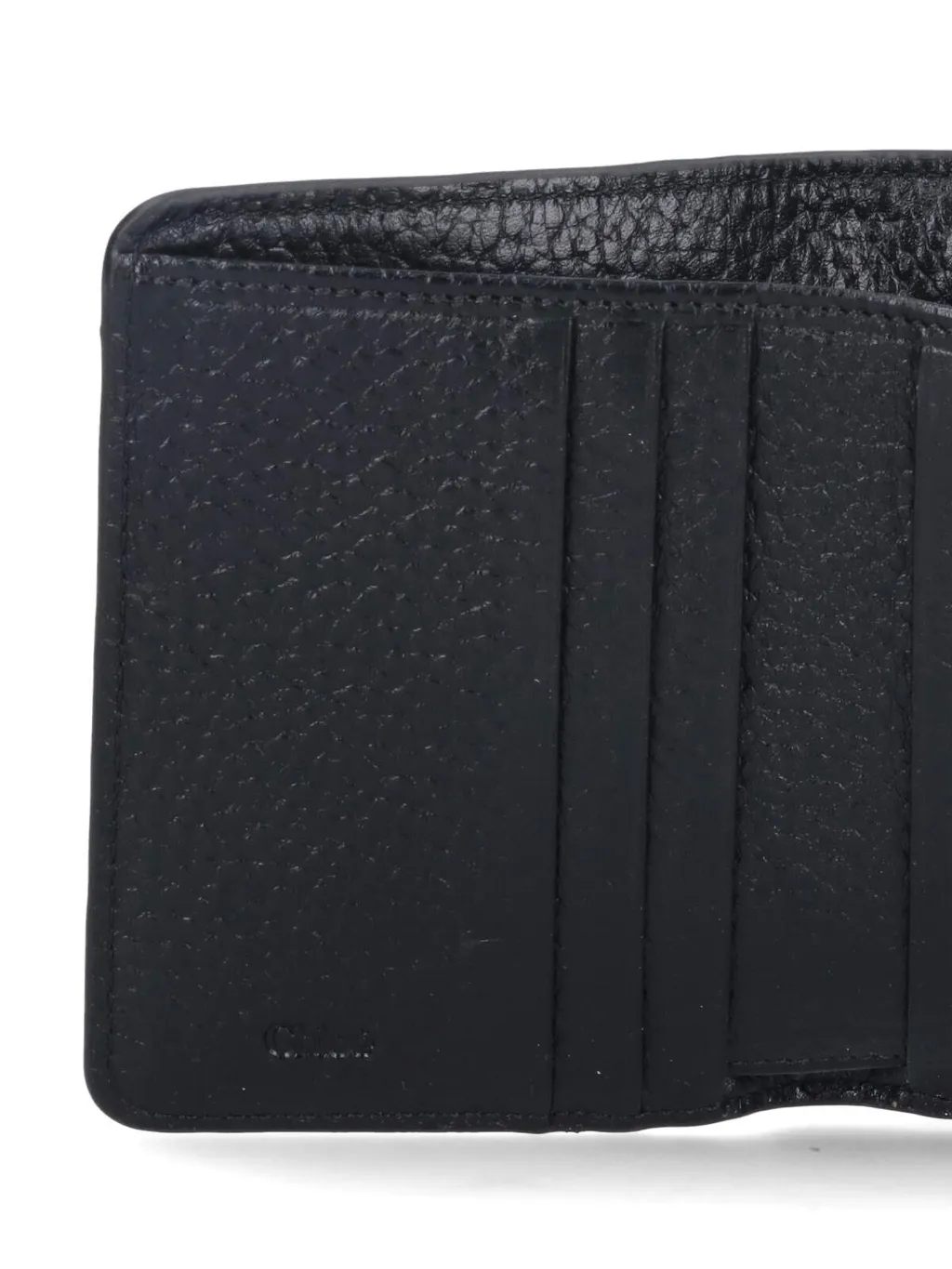 Logo Embossed Tri-Fold Wallet